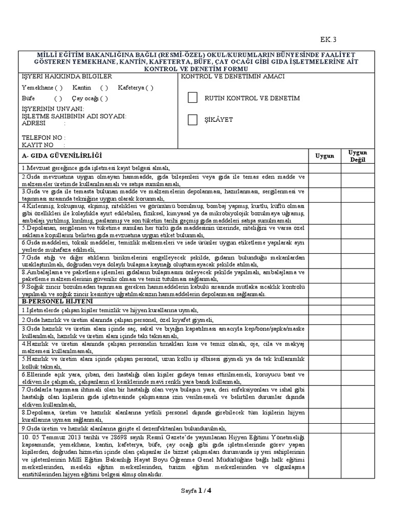 Kantin Denetleme Formunu Kim Doldurur? [2026 Uzman Rehberi] - Kapak Görseli